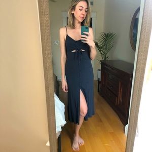 Topshop Tie-Front Midi